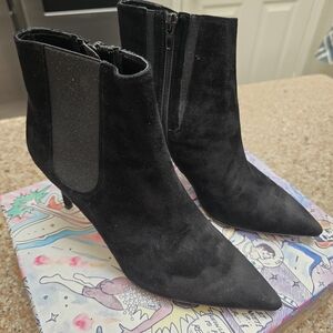 Jeffrey Campbell NIXIE-G Black suede Boots SIZE 6.5